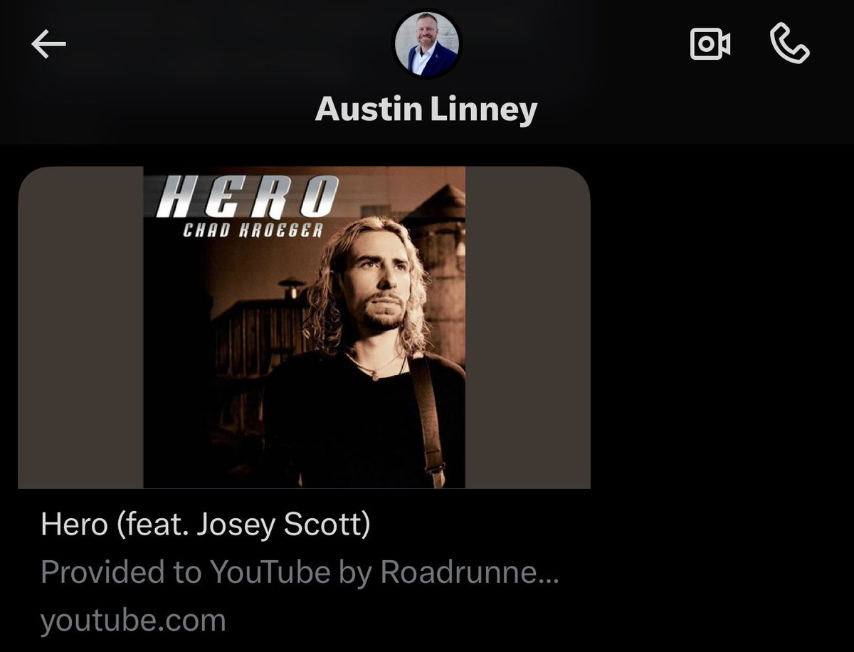 Find yourself a friend that will randomly DM you banger Nickelback songs 🤘🏻

<a href="/AustinLinney/">Austin Linney</a>