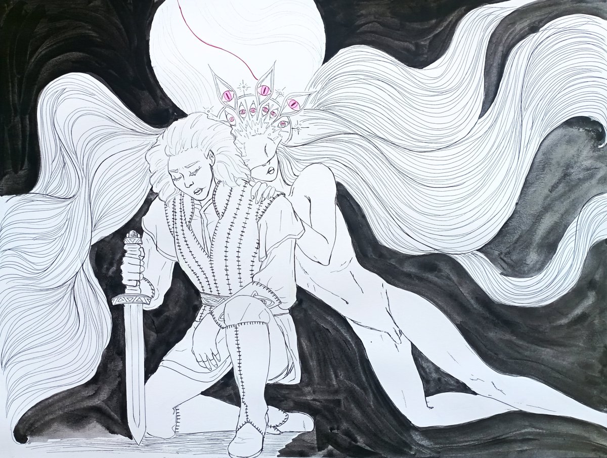 SoLin_sb98's tweet photo. Cruel Moon

#ink #art #myart #originalcharacters #originalfemalecharacter #originalmalecharacter #traditionalart #drawing #painting #fantasy #darkfantasy https://t.co/kyRU7g16am
