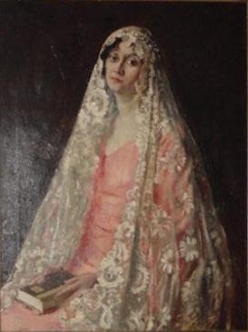 Painting at Bedtime.
The White Feather Boa/Princess Bibesco.
Augustus John.

These two paintings are of Lady Elizabeth Asquith, painted 5 years apart. From a vivacious debutante, she looks like she has all the cares in the world as a married lady, living in Romania.