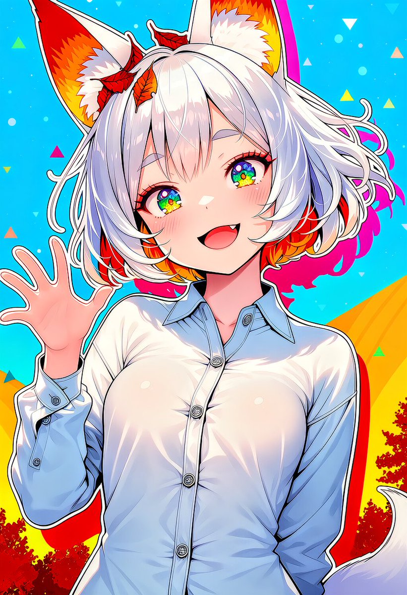 ＃AIイラスト #ケモ耳♥ 
おはようございます。
月曜日
『今週も頑張る!』
自分に言い聞かせて出勤してきます。
みなさま
今週もどうぞご安全に♥
いってらっしゃい☺️