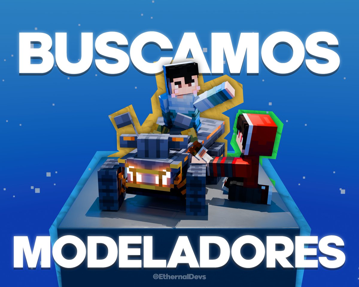 🎨¡Buscamos Modeladores 3D para Minecraft!
¿Tienes talento para el modelado y quieres participar en nuestros próximos proyectos?🖌️🧑‍🎨

Únete a nuestro Discord📢y forma parte del equipo:
discord.gg/RbGN7dzBPV

#Minecraft #3DModeling #artist #Blockbench