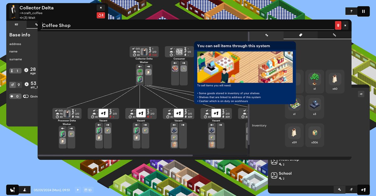 Indie_FreaksJP's tweet image. 電子レンジ崇拝やボウリング中心生活など好きな文明を作れるサンドボックス『PeopleBOX』

世界の神となり、人々にニーズやスキルを自由に与えよう

植物との対話を可能としたり、ピザを求めて働かせたり
すべてが共有財産となる世界、人形が原子炉よりも高価な世界…
思い描く世界を自由に創造せよ