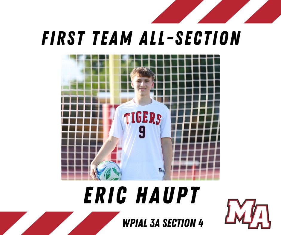 moonboyssoccer's tweet photo. Want to send a very special congratulations to Eric Haupt on being named Section 4-AAA all section! #mahs https://t.co/xsAaQ4rHIU