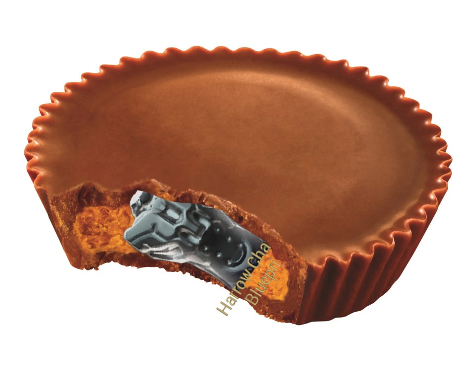 Parents, remember to check your kid's Halloween Candy.
I just found this Harrow Chassis Blueprint in my kid's Reese's Peanut Butter Cup.