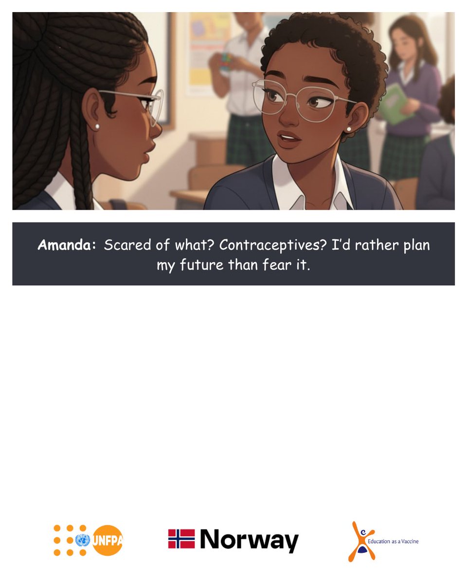 Contraceptives aren’t just about avoiding pregnancy, they’re about choosing peace, control, and freedom.

#SRH4U
<a href="/UNFPANigeria/">UNFPA Nigeria</a> <a href="/NorAmbNigeria/">Svein Baera</a> <a href="/EVA_Nigeria/">Education as a Vaccine Nigeria</a>