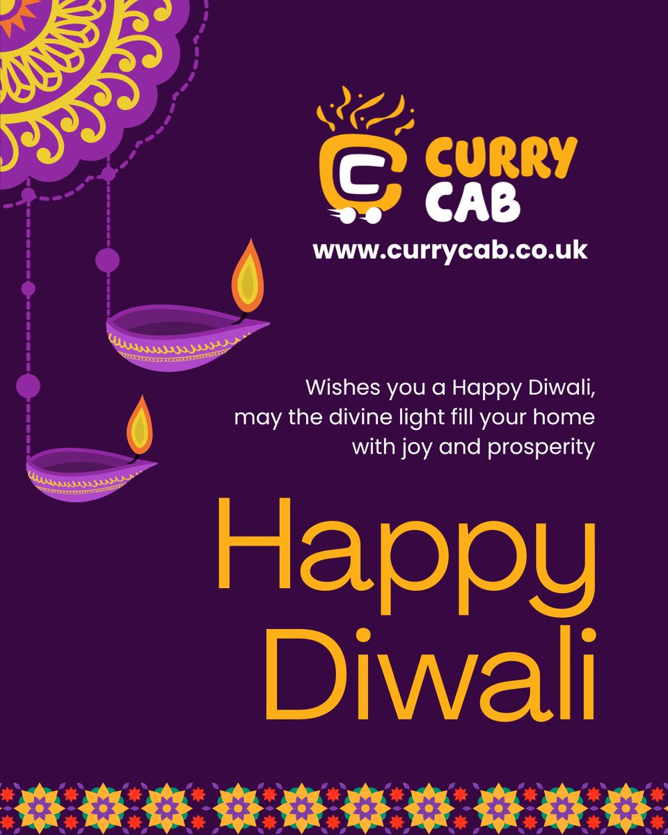 currycabuk's tweet photo. Wishing you all a festival filled with lights, laughter, and lots of sweets! 😋💫
May this Diwali bring new beginnings, big smiles, and endless moments of joy.
Thank you for being a part of our journey — you make our world brighter every day! 🌟
#HappyDiwali #FestivalOfLights https://t.co/wSBUP8J327