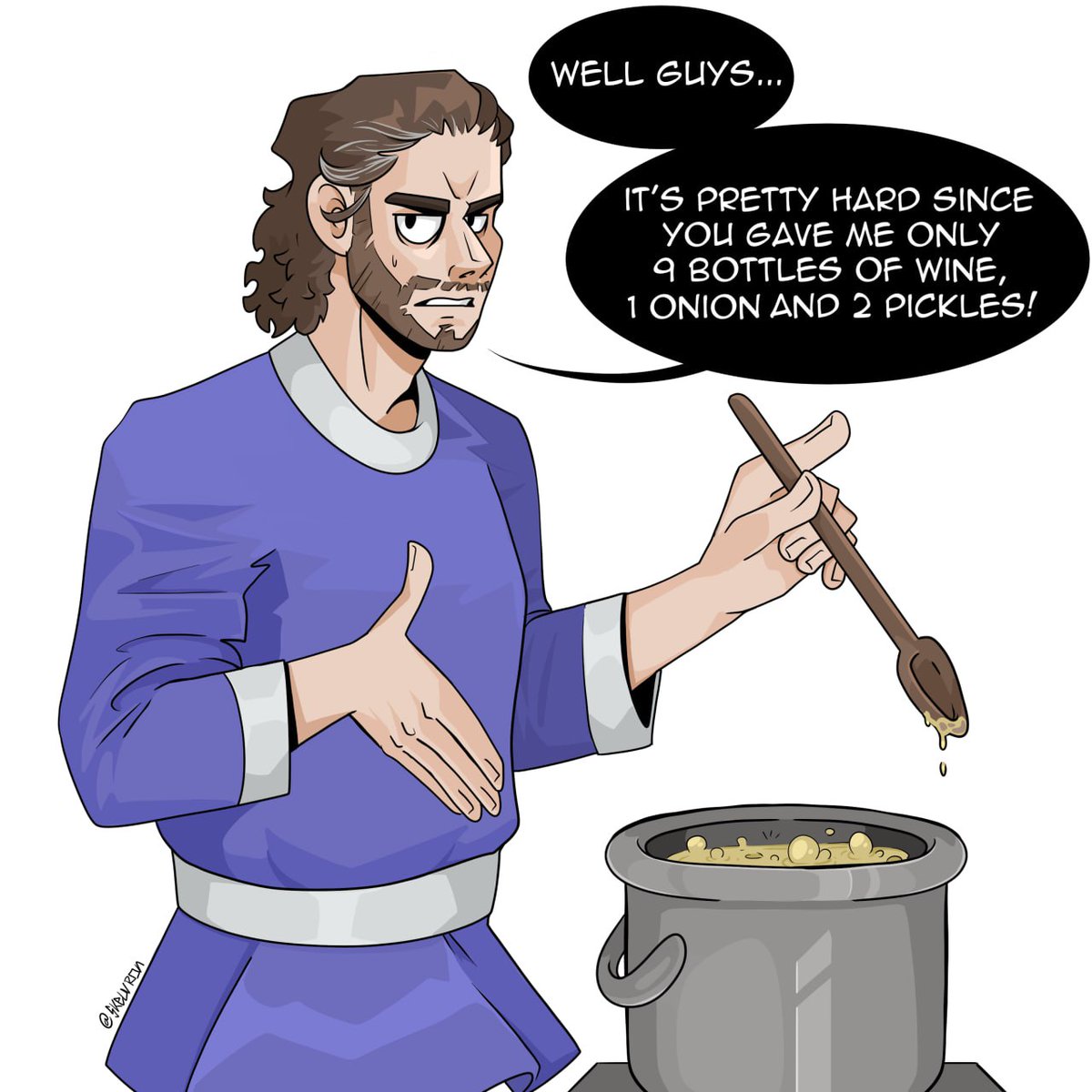 skelvron's tweet photo. HE ASKED FOR NO PICKLES
Commission comic I loved to do 

#BaldursGate3 #LaeZel #Galeofwaterdeep https://t.co/VwQI4Fhuhl