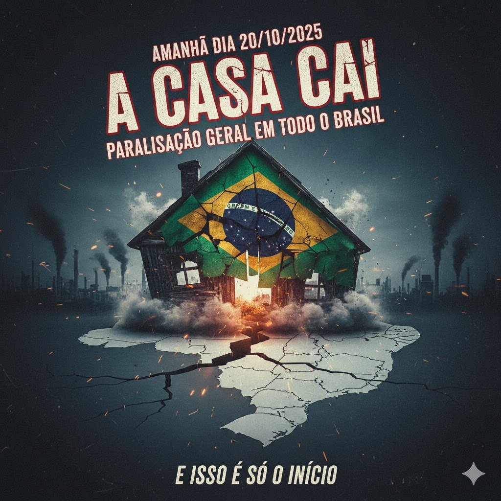 ACatracaBR's tweet photo. Paralisação Geral convocada para amanhã 20/10

Vai aderir ou desmotivar?

Comente Curta e Compartilhe sem dó, mete o dedo ai pessoal.

Vamos fazer acontecer. https://t.co/WbvxzZDpnU