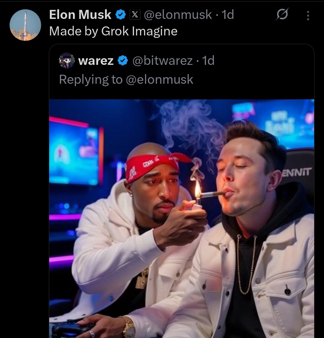 Find someone that thinks you're as cool as Elon Musk thinks Elon Musk is.