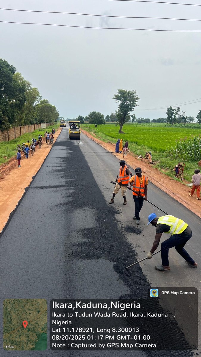 Ongoing construction of Ikara - Saya Saya - Palla Road 31 km in Ikara Local Government 

This road is part of Governor Uba Sani’s Rural Transformation Agenda, under which 85 roads covering 785km were launched in the first phase. Of these, 44 have already been completed, and the