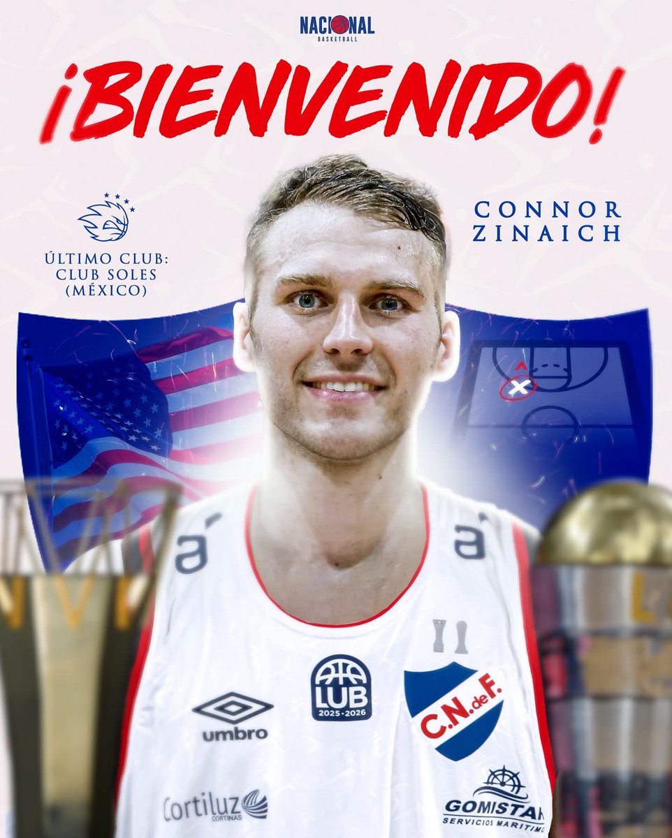 🏀 LUB 

Connor Zinaich llega mañana a nuestro país por lo tanto NO estará a la orden para el partido frente a Aguada. 

El martes se suma a los trabajos con el equipo. 

<a href="/ElEspectadorUy/">El Espectador Deportes 🔊</a> <a href="/BTotalradio/">Basquettotalradio</a>