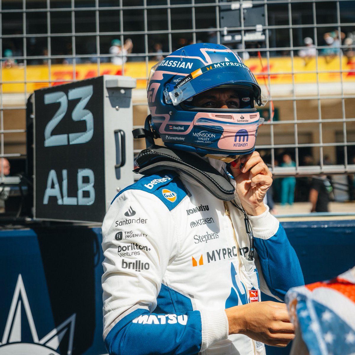 alex_albon's tweet image. Started out of position, pace was good, hard tyre wasn’t 🫠 recovered as much as possible. Ready for a clean weekend in Mexico.