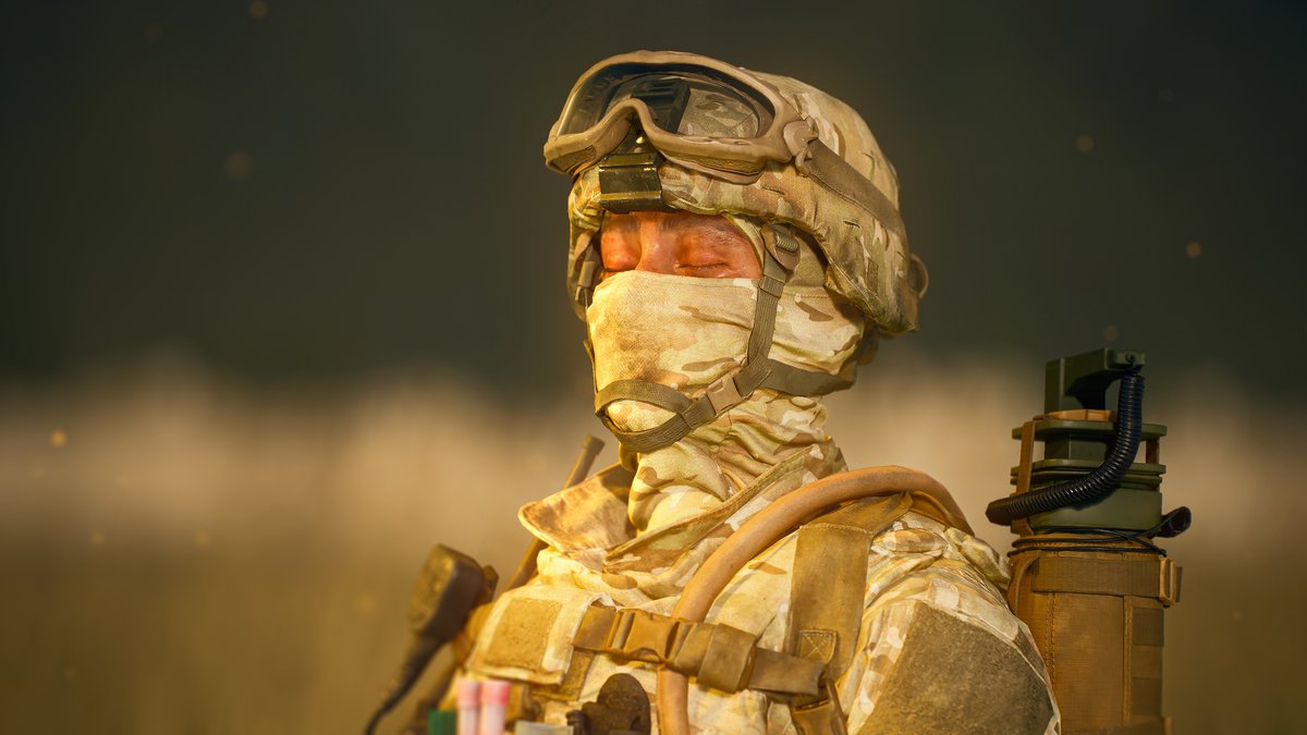 Battlefield's tweet image. me mentally preparing myself as I queue ‘one last round’ at 4:59am