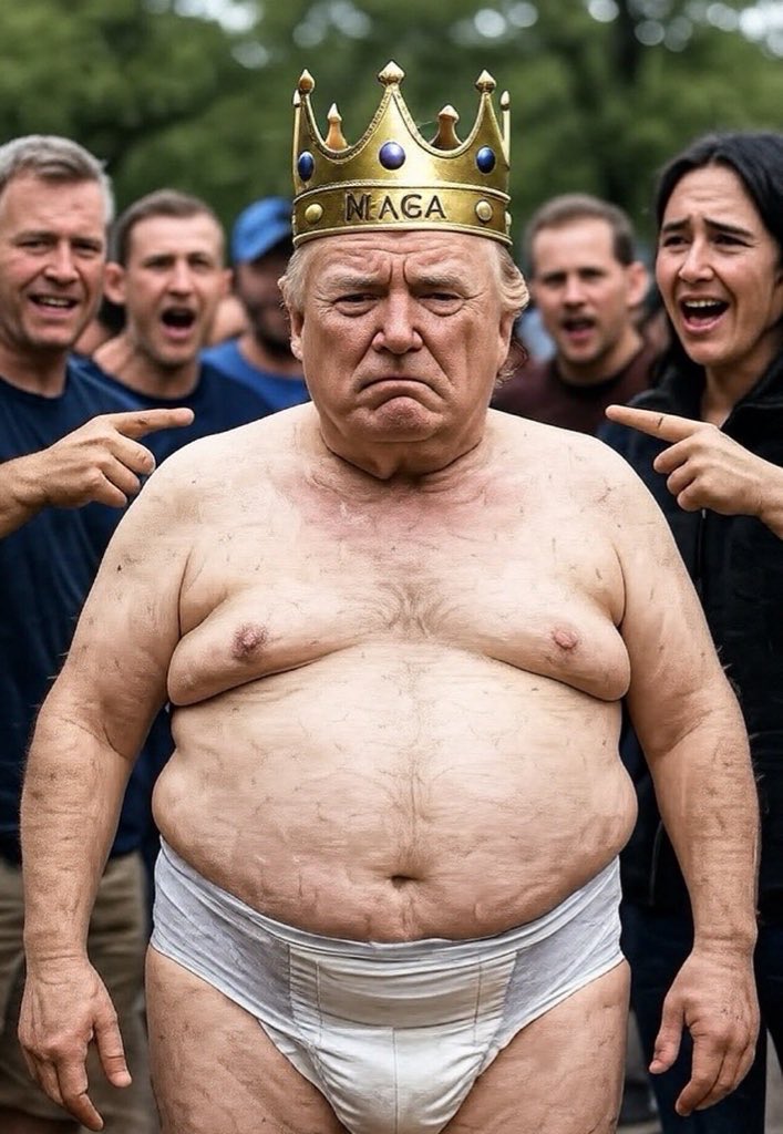 News4Laughs's tweet photo. @HalfwayPost The diapered Depend’s maga-king. https://t.co/cDcA6mCHtp