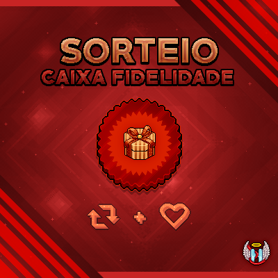 🔴 SORTEIO - NOVA CAIXA DE FIDELIDADE 🔴

Como participar? Siga as instruções abaixo: 
🔴 RT + Like neste post 
🔴 Marque dois amigos 
🔴 Deixe seu nick nos comentários

🎁 Vencedores: 25

🗓️ Sorteio: 21/10