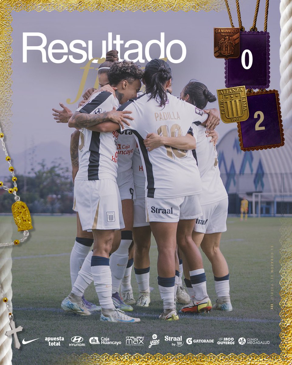 AlianzaLimaFF's tweet photo. ⏱ |𝑴𝑰𝑵𝑼𝑻𝑶 𝑨 𝑴𝑰𝑵𝑼𝑻𝑶| ⏱

🏆: 𝑪𝒍𝒂𝒖𝒔𝒖𝒓𝒂 @ligafemfpf - 𝑺𝒆𝒎𝒊𝒇𝒊𝒏𝒂𝒍 𝑰𝒅𝒂 

@mannuccifem 0-2 @AlianzaLimaFF    

⛳️ 𝑻𝒆𝒓𝒎𝒊𝒏𝒐́ 𝒆𝒍 𝒑𝒂𝒓𝒕𝒊𝒅𝒐.

¡𝑽𝑰𝑪𝑻𝑶𝑹𝑰𝑨 𝑬𝑵 𝑻𝑹𝑼𝑱𝑰𝑳𝑳𝑶! 👏🏾

¡𝑵𝒐𝒔 𝒗𝒆𝒎𝒐𝒔 𝒆𝒏 𝒍𝒂 𝒗𝒖𝒆𝒍𝒕𝒂! 🤜🏾🤛🏾
¡𝑽𝒐𝒍𝒗𝒆𝒎𝒐𝒔 𝒂 𝒄𝒂𝒔𝒂! 💜🏟️