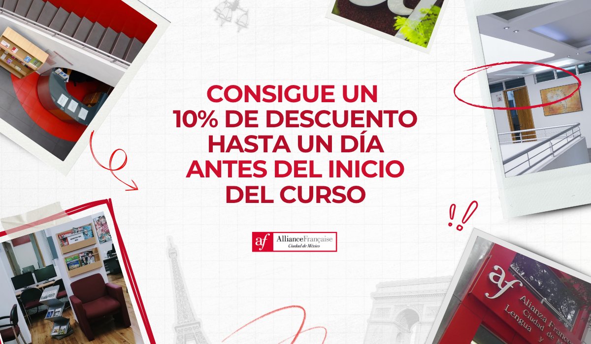 AFMexico's tweet photo. 📍 ¿Vives cerca de Del Valle?
¡Ven a estudiar #francés con la #AFMX!

🔥¡Nuevo bimestre abierto!
🥖 Cursos para todos los niveles💬
📆 ¡Aprovecha el cierre de año para comenzar algo grande!

👍Cursos presenciales y en línea.
🗨️Tenemos entre semana y en fines de semana. https://t.co/Iob6h4n7bG
