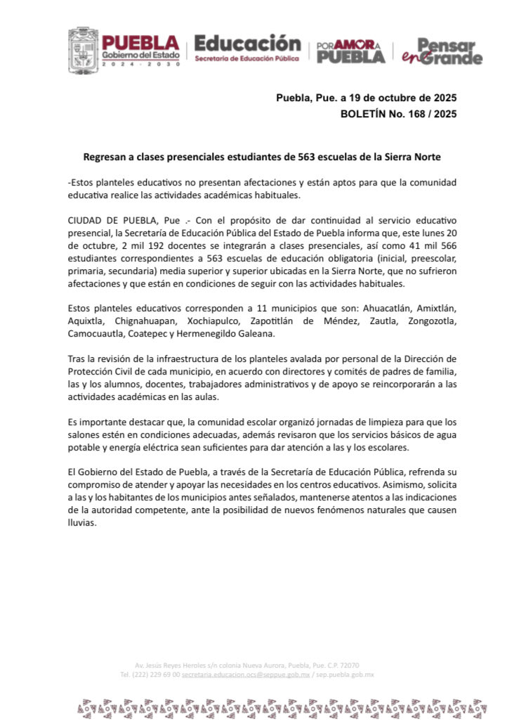 ¡Atención!

Informamos lo siguiente: