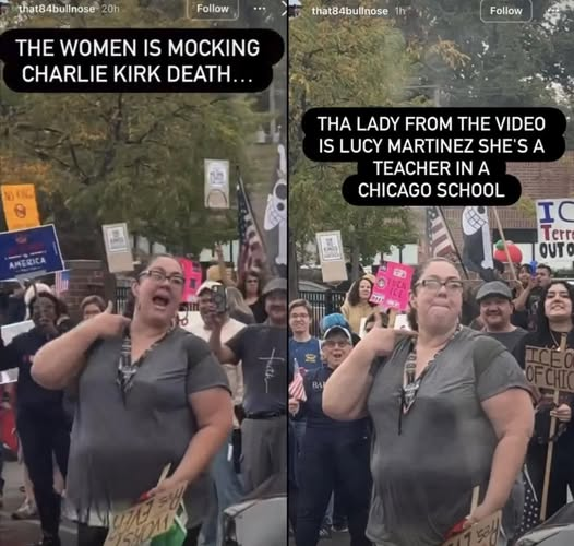NEW: The woman in the viral video mocking Charlie Kirk's ass*ssination is a Chicago Public School teacher, according to the individual who posted the original video.
"The lady from the video is Lucy Martinez. She's a teacher in a Chicago school," he claimed.
Disturbing if true!