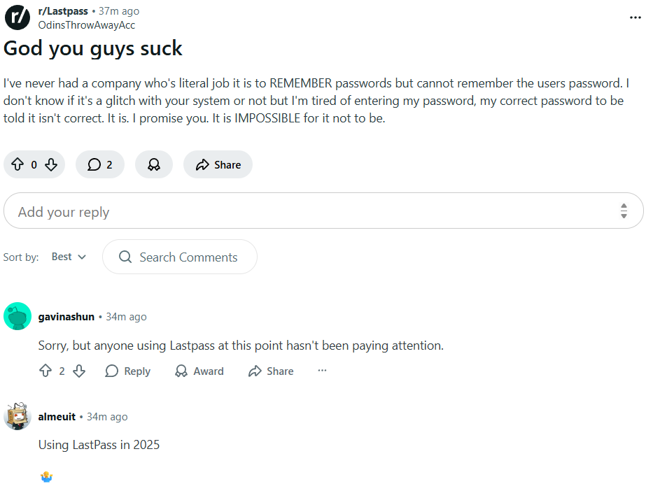 MultifactorCOM's tweet image. Reddit gets it! Time to give @MultifactorCOM a try... ;)