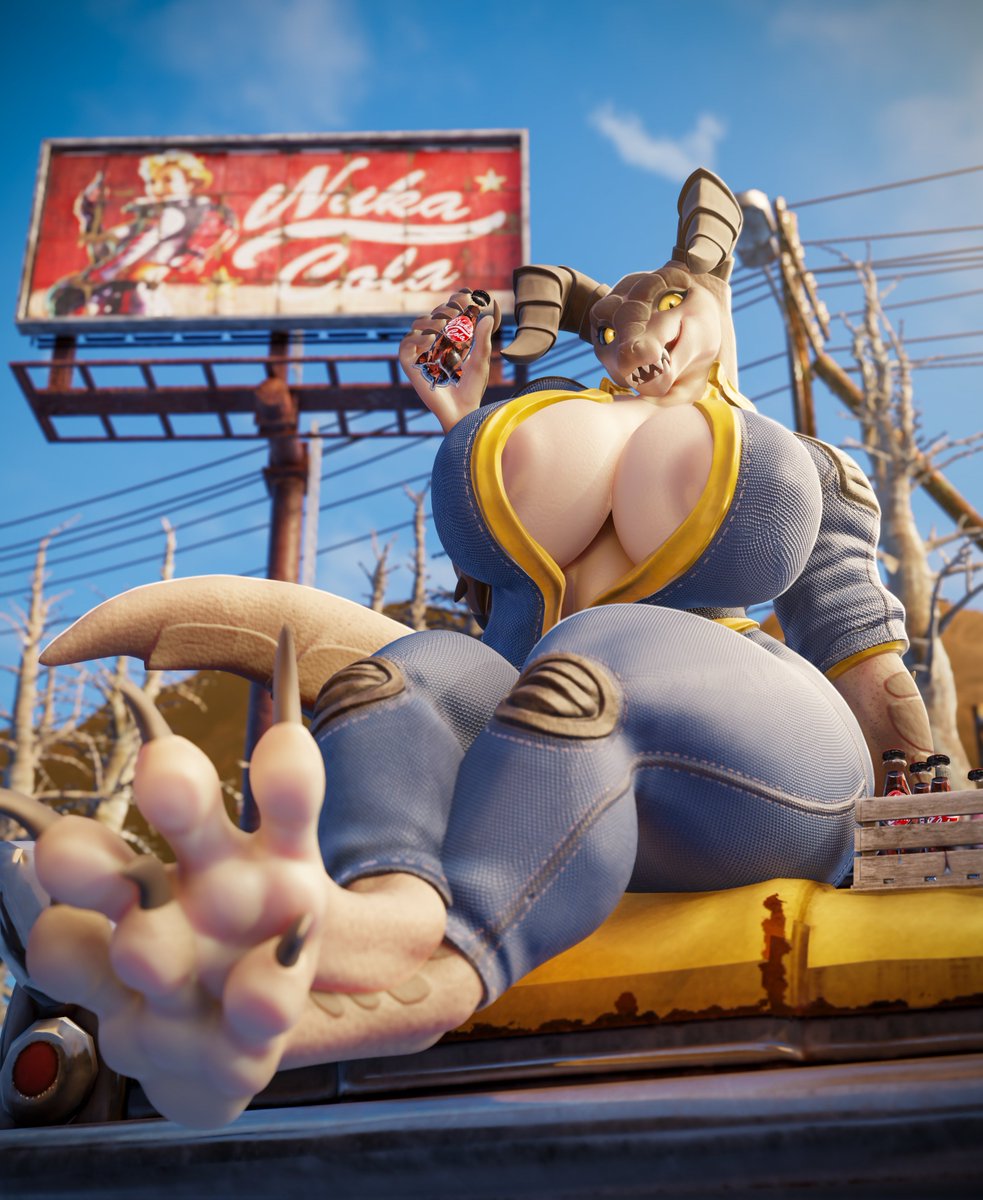 "Have a bottle with me!"

Deathclaw by <a href="/VulgarVictor583/">VulgarVictor🔞</a>