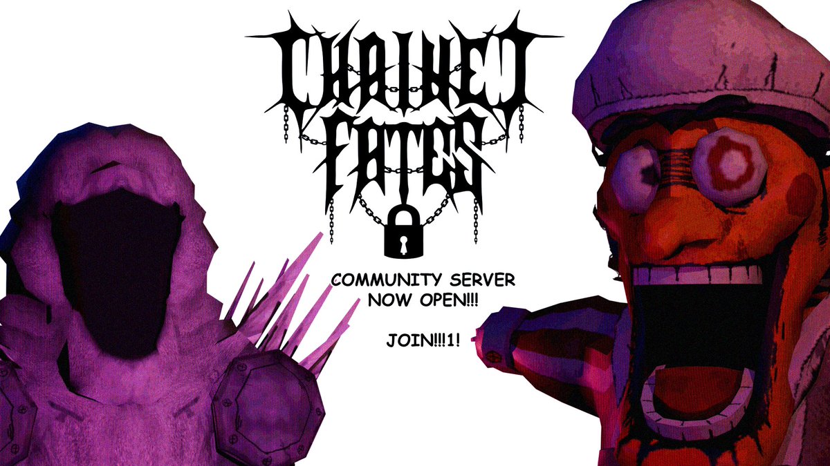 Chained_Fates's tweet photo. CHAINED FATES COMMUNITY SERVER - NOW OPEN
Join to get sneak peeks and updates earlier, along with some exclusive looks perhaps? We'll see!
https://t.co/Lh6S8gSTdy
#ChainedFates https://t.co/Am2cdGlQe9
