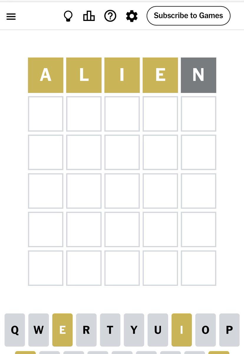 This game is not good. Why is the word not “alien”?