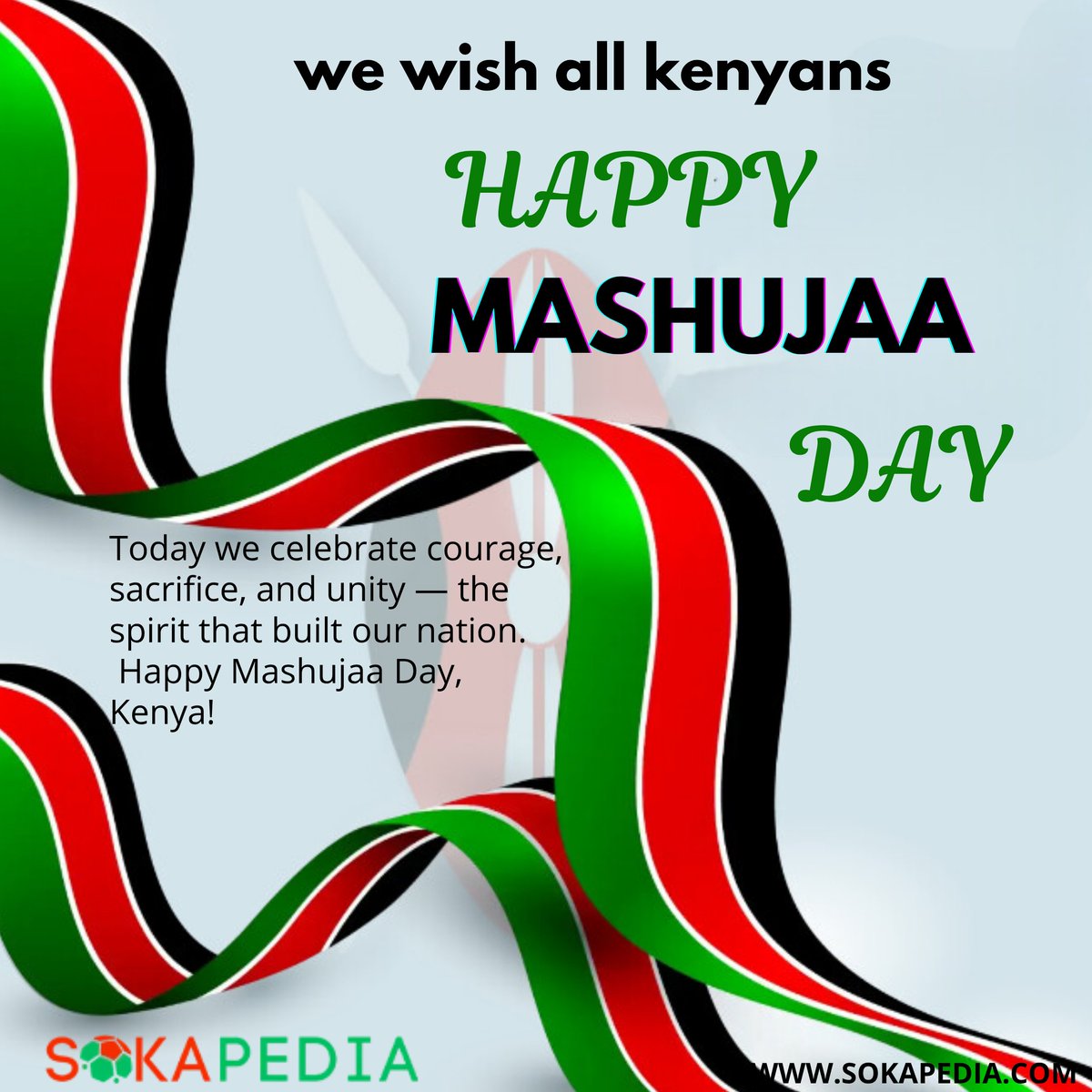 Sokapedia's tweet photo. Today we celebrate courage, sacrifice, and unity — the spirit that built our nation.
Happy Mashujaa Day, Kenya!
#MashujaaDay #kenya #NationalHeroes #heroes #UnityInDiversity #CelebrateCourage #Soccerpedia #Sokapedia #mashujaadaycelebrations #mashujaaday2025 #CelebrateHeroes https://t.co/eWtbjSLJdp