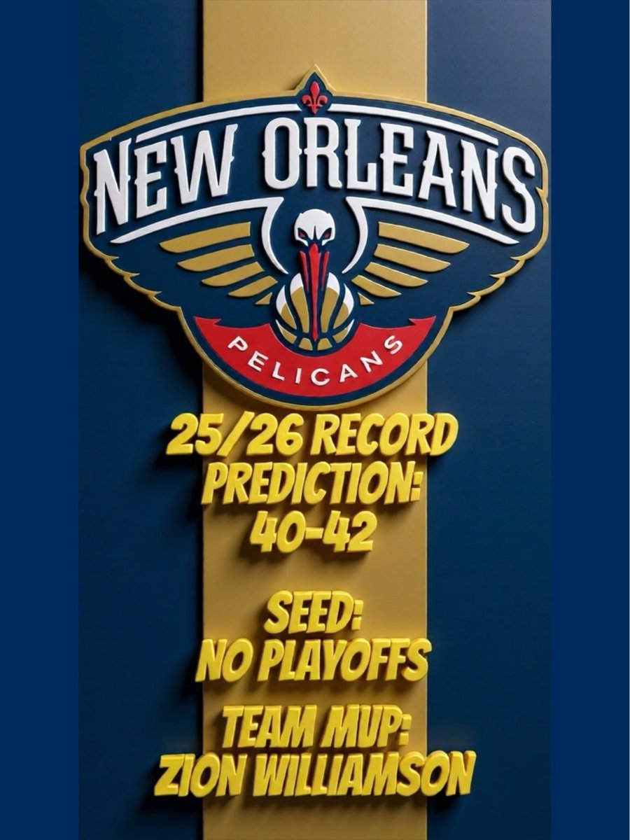 We predict the Record, Playoff Seeding, &amp; Team MVP for the #neworleanspelicans . The #Pelicans will finish with 40-42 record, miss playoffs &amp; Team MVP will be #zionwilliamson  #neworleans #nba #basketball #sports #sportsnews #trending #nbatrending #nbanews #sportstrending #mvp