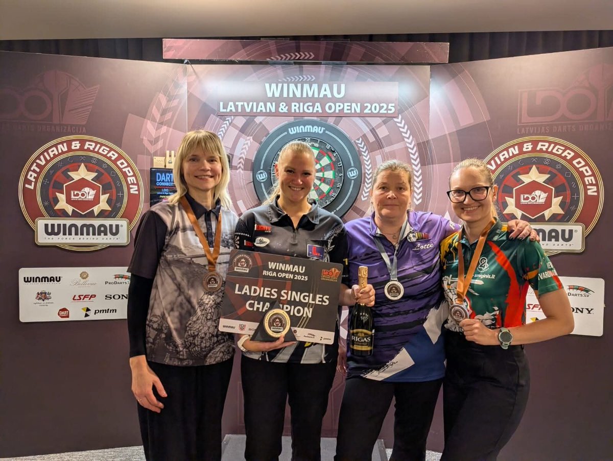 Josse180's tweet photo. Winmau Riga Open champion @EriksenRamona 🏆🇧🇻
#wdf #rigaopen #winmau #norway
@LstyleEurope @LstyleTsuyoshi
@SUPERDARTS3 https://t.co/MDskvkPfTy