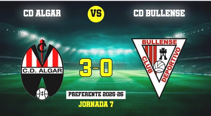 Nacional10x's tweet image. Preferente Autonómica
CD Algar 3 - CD Bullense 0. El empuje, choque y capacidad de ganar duelos, hacen a los leones vencer de forma contundente a un rival directo