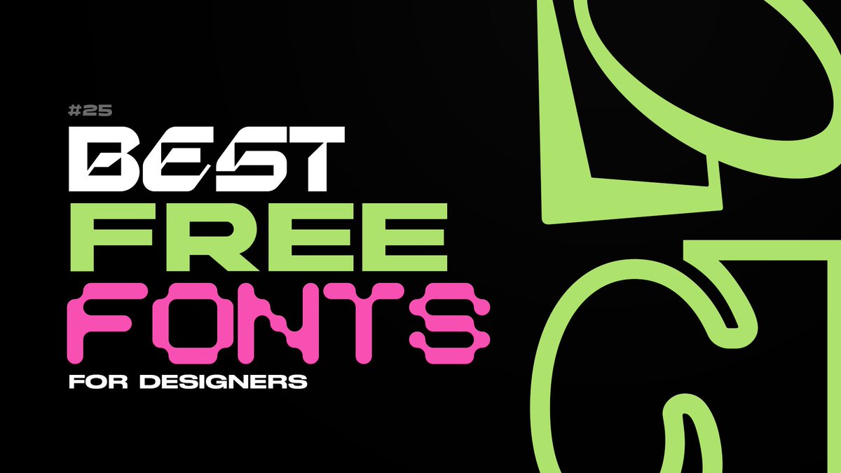 SesoHQ's tweet image. NEWW VIDEOOo!
Best free fonts for designers #25 has dropped.
Enjoy some new type faces as we approach the end of 2025.
🔗👇