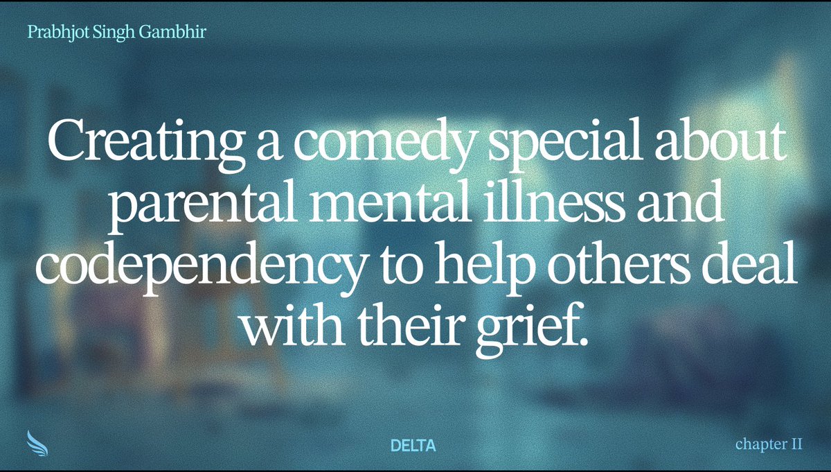 progambhir's tweet image. Back into Delta! Here&apos;s my one-liner for Chapter II.
@enter_delta @_TheResidency