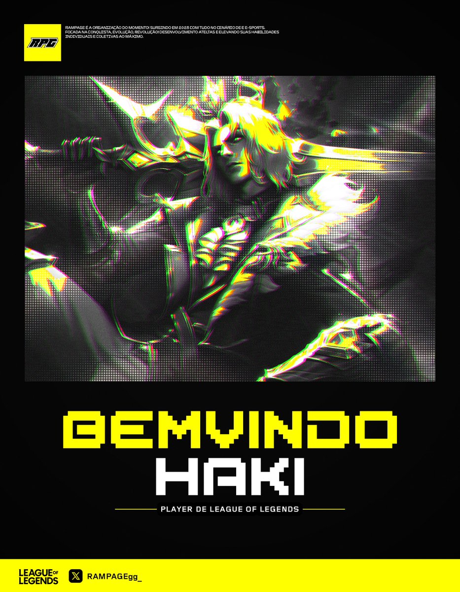 Hoje é com prazer que apresentamos nosso mais novo integrante <a href="/Rodrigo_Haki/">Haki</a> 

Seja mais que bem-vindo a família RPG! 

E fiquem atentos que durante a semana teremos diversos confrontos.
Avante! #GORPG 🚀