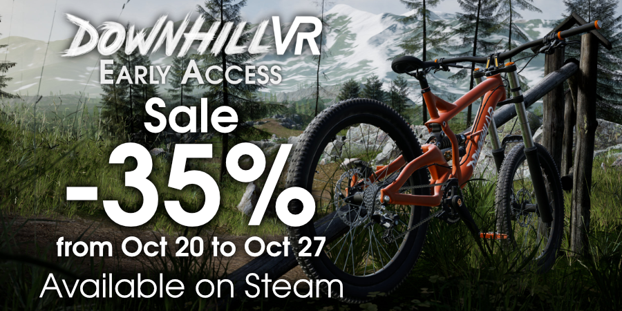 🔥 Drop in at a discounted price!🚵
Grab DownhillVR Early Access for 35% OFF between October 20–27 (10AM PDT / 7PM CEST).

Ride steep descents, chase the perfect line, and feel every bump in VR!
🎮 store.steampowered.com/app/1576560/Do…

#DownhillVR #MountainBiking #VirtualReality #SteamVR