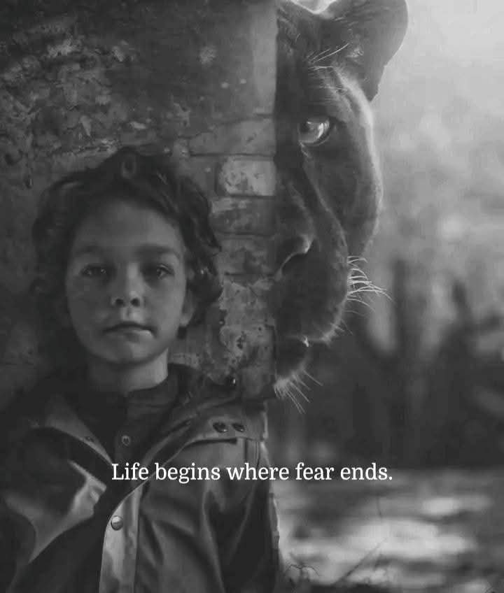 Life begins where fear ends.