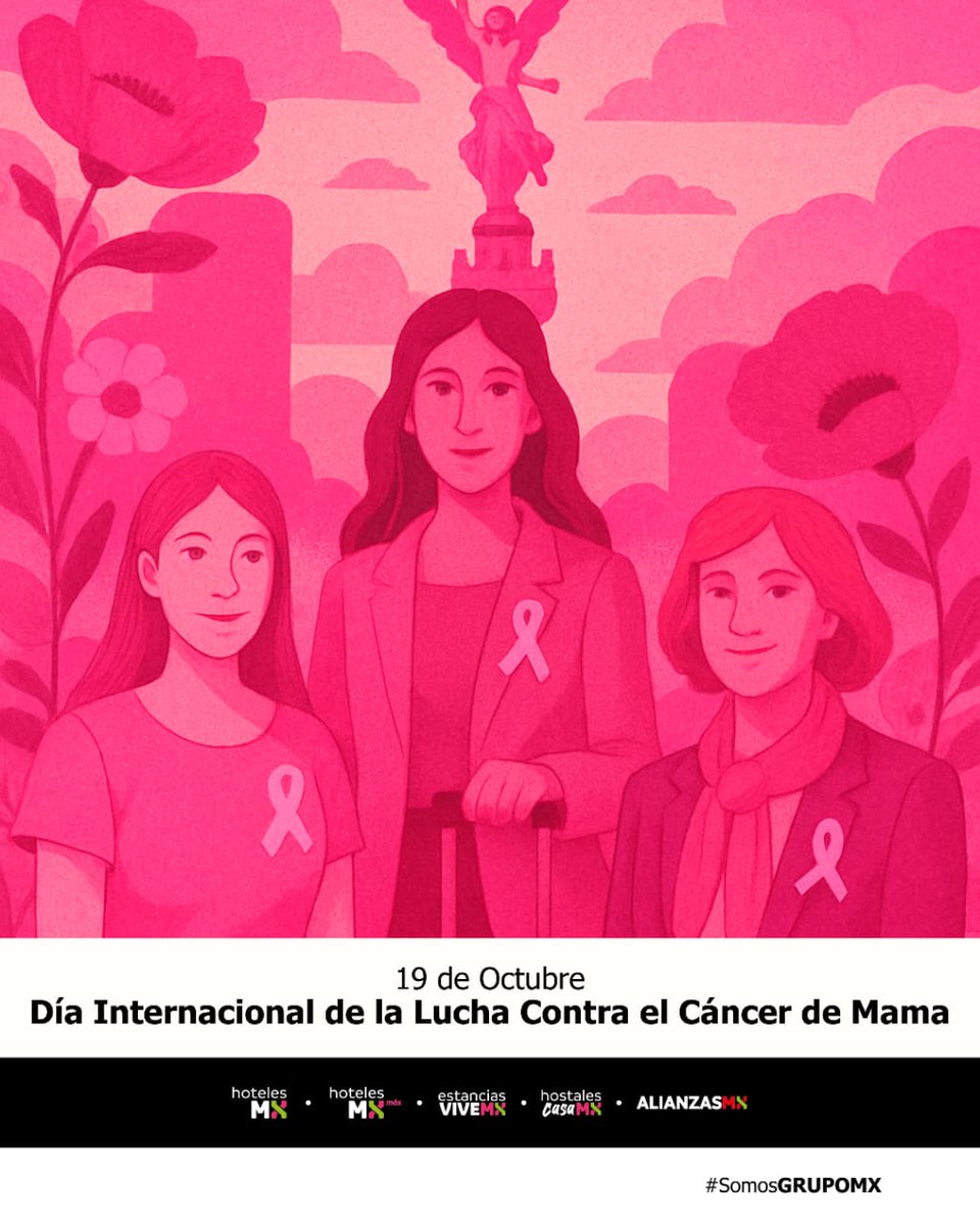 SomosGrupoMX's tweet photo. El poder de la prevención está en tus manos. Conoce tu cuerpo 19 de Octubre ¡Día Internacional de la Lucha Contra el Cáncer de Mama!

#DíaInternacionalContraelCáncerdeMama #GRUPOMX https://t.co/3oj92pGMnM