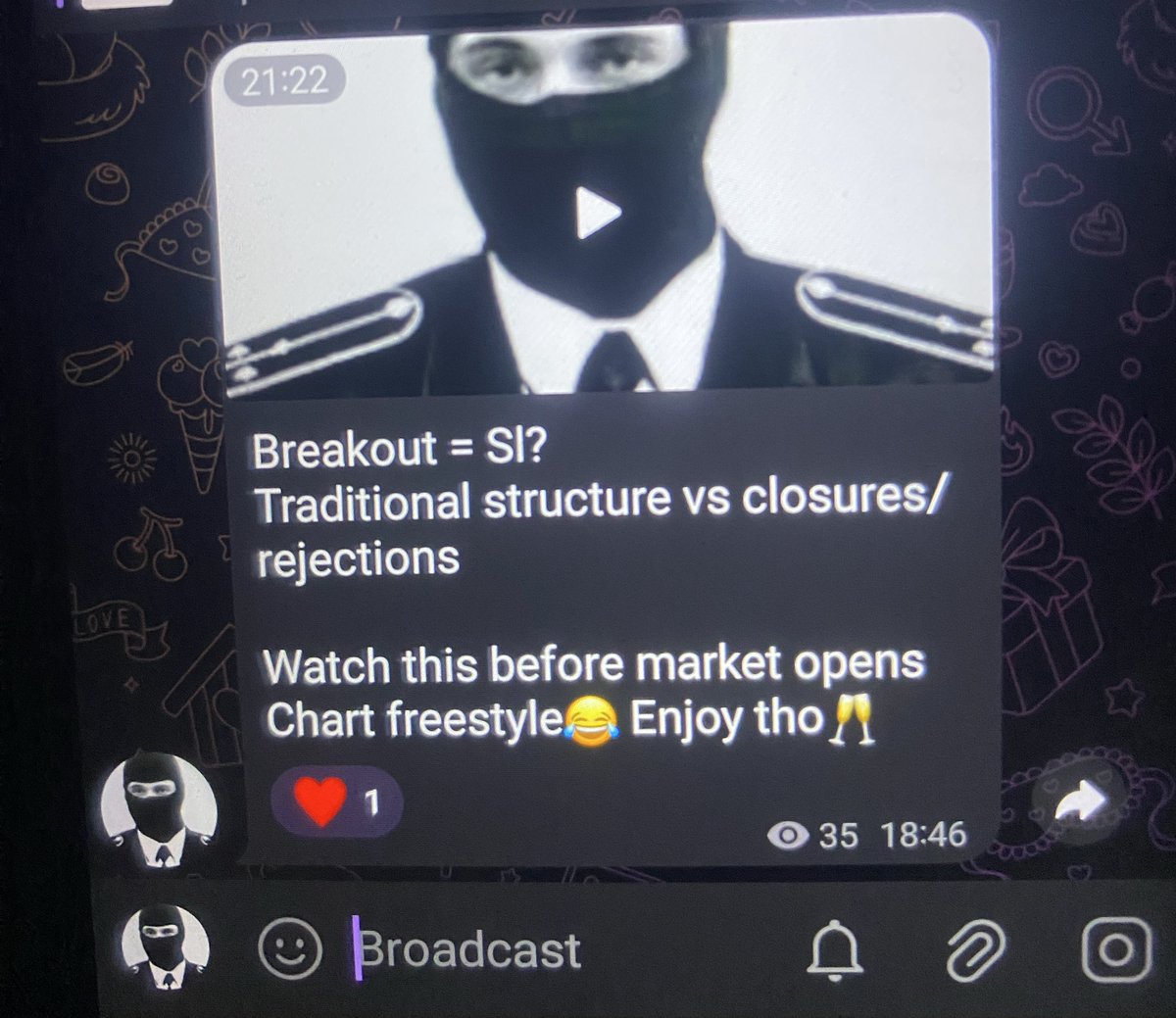 I did a freestyle tutoring 😂❤️🌻countering different issues 
Such as: 
! CRT into key levels target
! 4h Breakout = sl

Also common issues in key levels, 

Go refresh your key levels and otherssssss vocab lets go🚀
Just posted here : 

t.me/LOCKEDINWXYZ