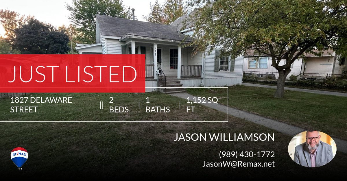 jasonwilliamson's tweet photo. 📍 Just Listed 📍 Take a look at this fantastic new property that just hit the market located at 1827 Delaware Street in Saginaw. Reach out here or at (989) 430-1772 for more information https://t.co/jkZL6KIMPS https://t.co/e2Kvj3Q0aQ