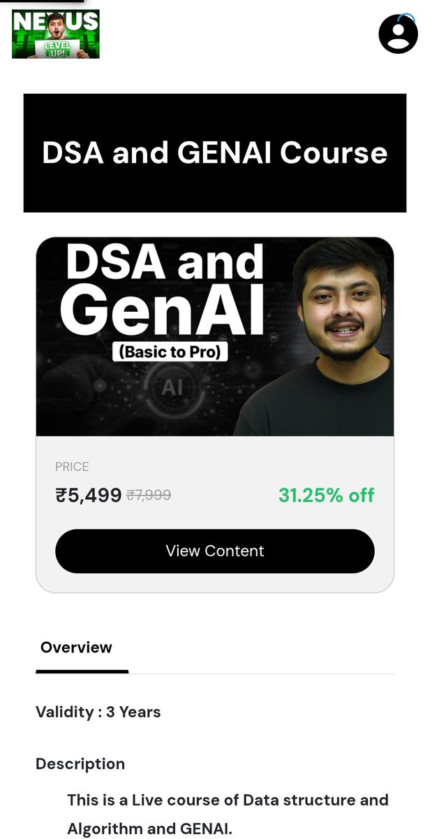 Debes_013's tweet image. #STRIKELAUNCH 
#CoderArmy
Finally, I’m eagerly waiting to begin my DSA and Gen AI journey from December 1st.
Thanks @adityatandon02 and @rohit_negi9 bhaiya.
Purchase done ✅ 
#dsa #dev #1stDecember2025