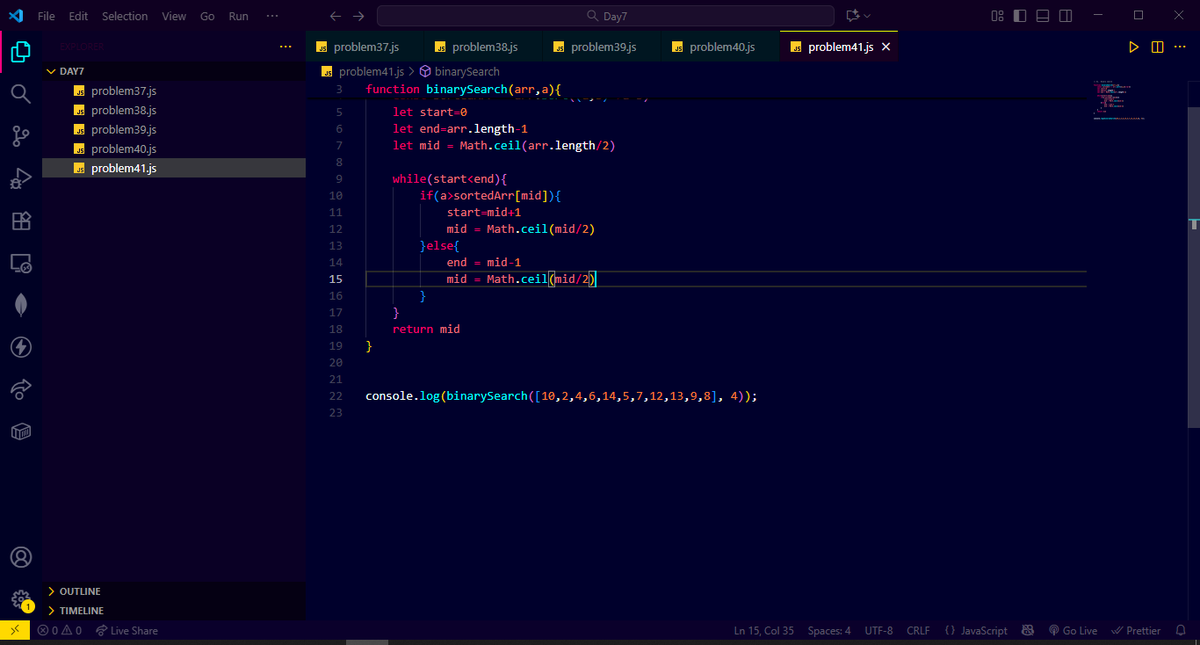 CoderAnand's tweet image. Day 30 of DSA 🚀
Solved 5 problems today: 3 on strings (rotations, LCP, unique chars) & 2 on searching (linear & binary search). Step by step building my problem-solving skills! 💡
#DSA #JavaScript #CodingJourney #DataStructures #Algorithms #Programming