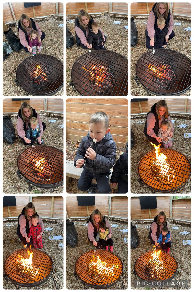 FlushdykeClass1's tweet photo. Class 1 had a fantastic outdoor learning day last week! We collected autumn items, made hedgehogs, self portraits and finished off with toasted marshmallows! 🌟 🍂 https://t.co/9B5TeoT0Wp