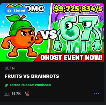 Fruits Vs Brainrots tweet media