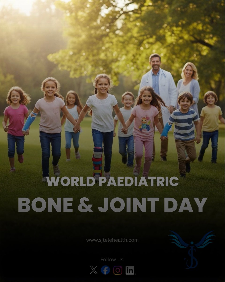 sjtelehealth's tweet photo. World Paediatric Bone & Joint Day 2025
STRONG KIDS, BRIGHT FUTURE!
#SJTelehealth #Paeds #Joint #Bone #StrongChildren #WorldPaedeiatricBoneAndJointDay
#Healthcare #DigitalPakistan https://t.co/iseqKCnv6n