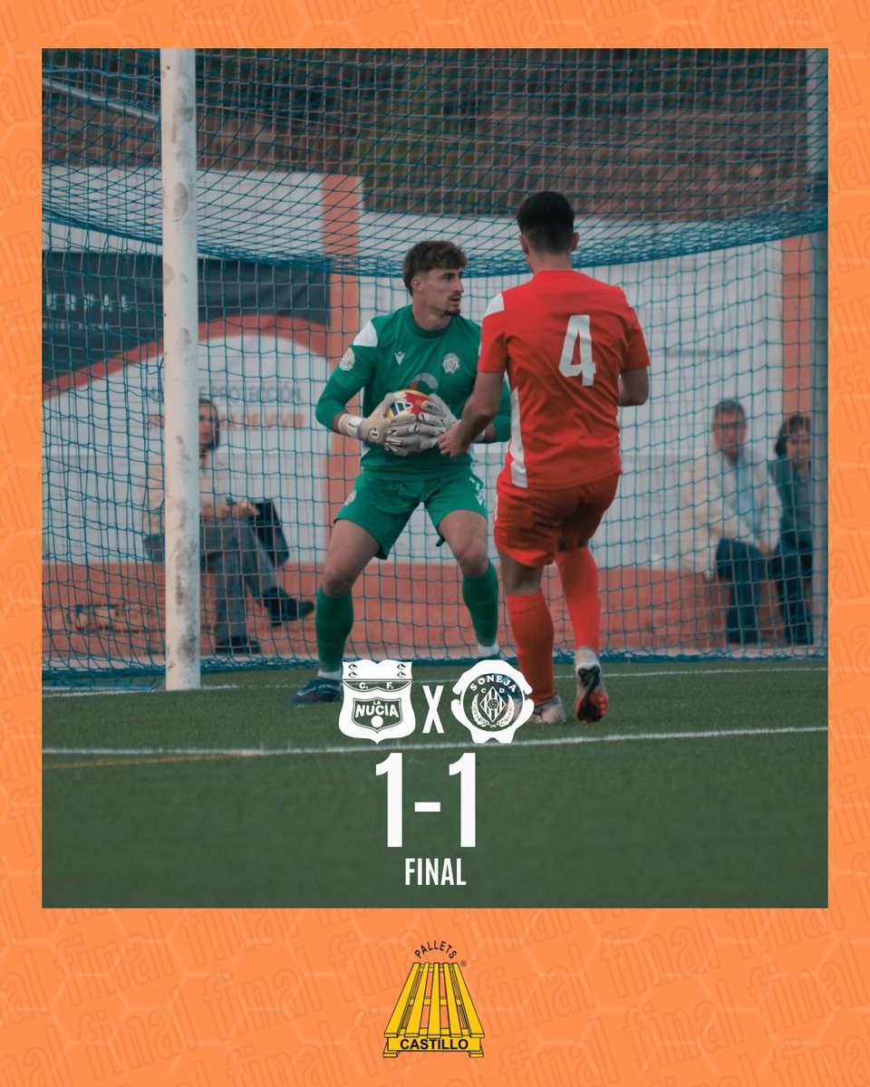 CDSONEJA's tweet photo. 𝙁𝙞𝙣𝙖𝙡 🔚

CF La Nucía 1-1 CD Soneja https://t.co/PqFdGKKW0v
