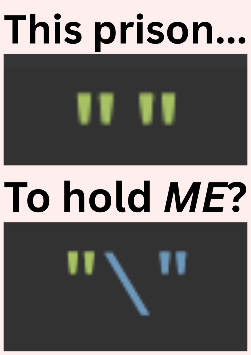 data_cyborg's tweet image. The escape character
 #ProgrammerHumor
 #meme