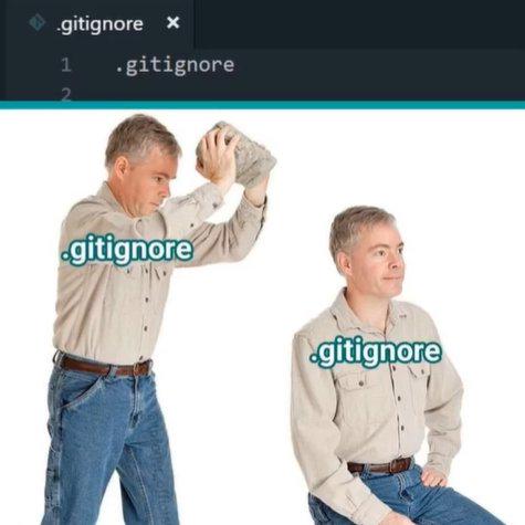 data_cyborg's tweet image. Gitignore under gitignore
 #ProgrammerHumor
 #meme