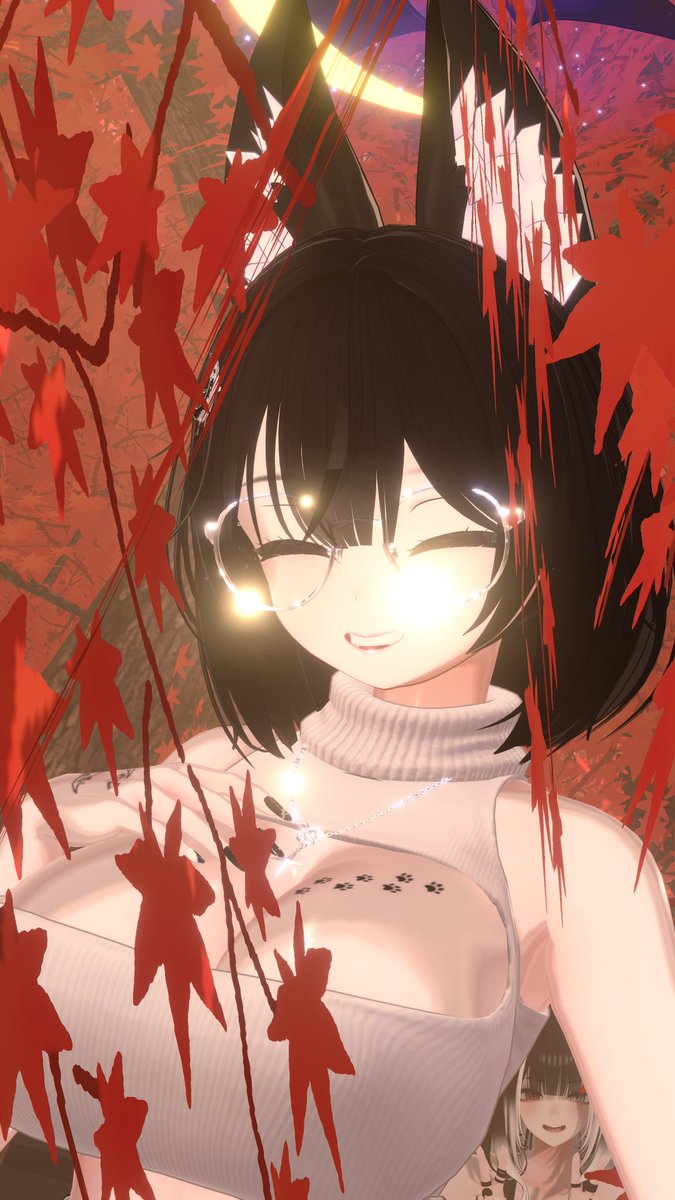 VRC_mikazuki's tweet image. おはようございます🦊🐾🍁

ここ数日で気温が下がるそうなので、みなさん体調を崩さないように気をつけてくださいね！💪
面白いKazumiさんがカメラの中に入ってきた🤭📸

写真を撮ってくれた @_zumi_vr さん、ありがとうございます💖