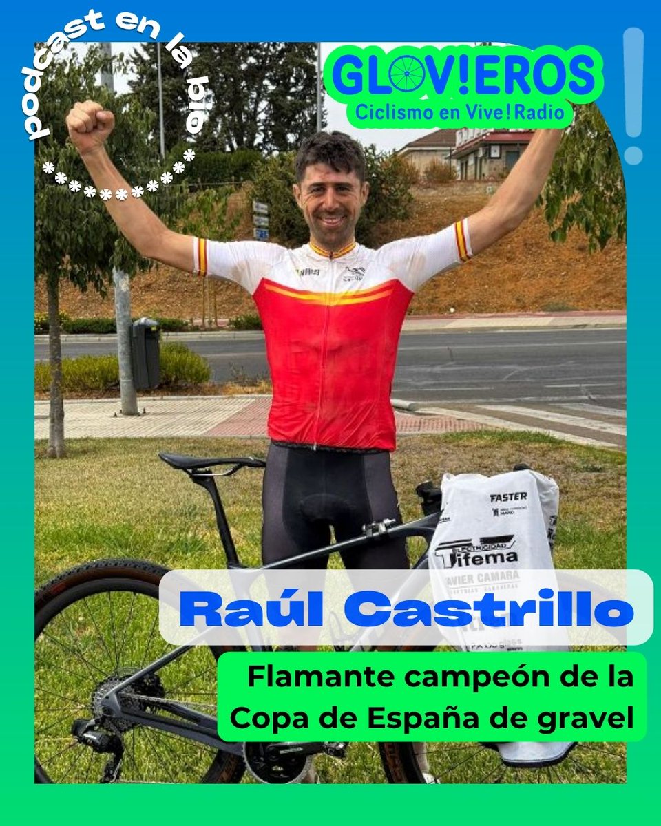🗺️ Hablamos con Raúl Castrillo, flamante campeón de la Copa de España de gravel, Martín Mata nos cuenta sus aventuras.

🚲 'Más Bici' nos puso al día sobre las bicicletas del mercado y  Nutrición Umami, nos da tips para mantenernos bien hidratados: open.spotify.com/episode/0WryMA…