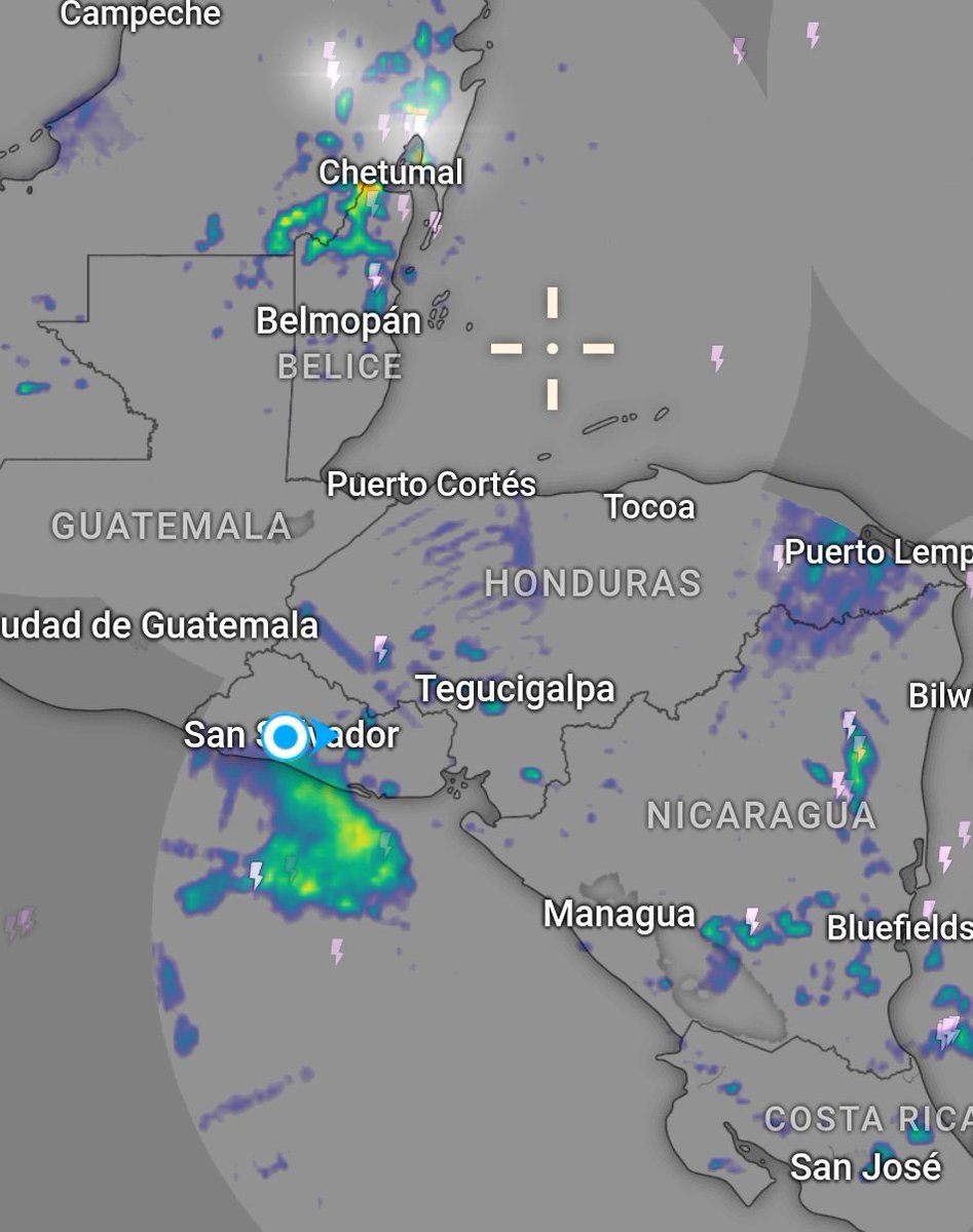 elradarsv's tweet photo. #CA #Clima #ElSalvador503 Sistema de lluvias estará afectando el territorio nacional durante el día. Mientras en #Honduras han declarado alerta roja en diferentes municipios por precipitaciones esperadas para las próximas horas https://t.co/cjY0P2vxxH